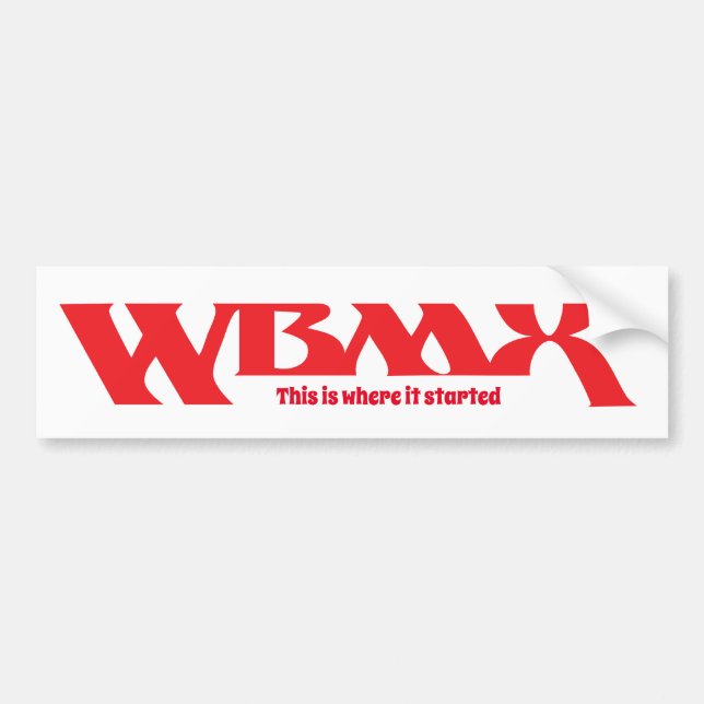 Autocollant De Voiture Sticker de pare-chocs WBMX (Devant)