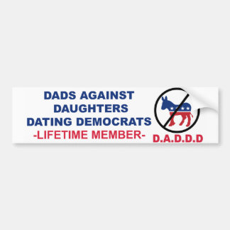 Autocollant De Voiture Sticker Démocrate contre les filles