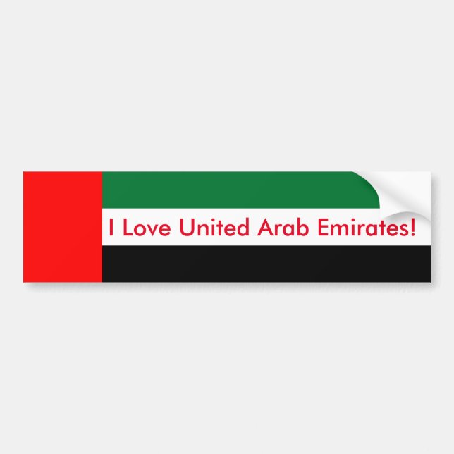 Autocollant De Voiture Sticker Drapeau des Émirats Arabes Unis (Devant)