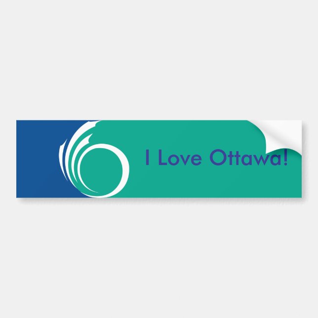 Autocollant De Voiture Sticker Flag of Ottawa, Canada (Devant)