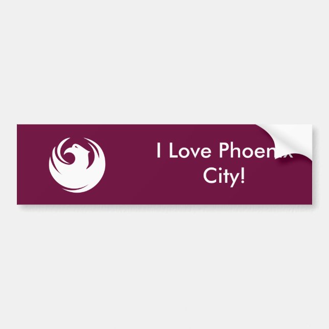 Autocollant De Voiture Sticker Flag of Phoenix City, Arizona (Devant)