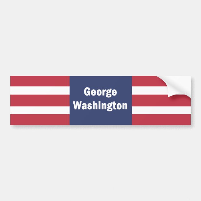 Autocollant De Voiture Sticker George Washington Bumper (Devant)