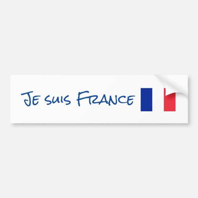 Autocollant De Voiture Sticker Je suis France (Devant)