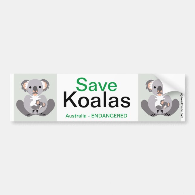 Autocollant De Voiture Sticker Koala-Bumper (Devant)