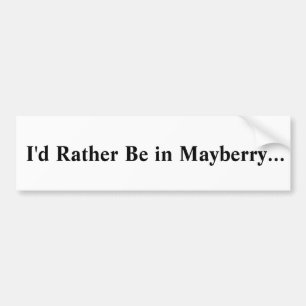 Autocollant De Voiture Sticker Mayberry Bumper