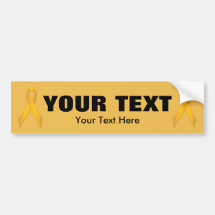 Autocollant De Voiture Sticker Modèle pare-chocs Gold Awareness