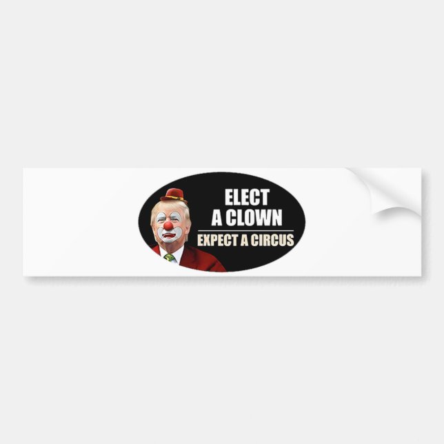 Autocollant De Voiture Sticker pare-chocs anti-Trump (Devant)