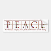 Sticker pare-chocs avec message