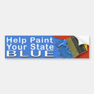 Autocollant De Voiture Sticker pare-chocs bleu de l'état de peinture