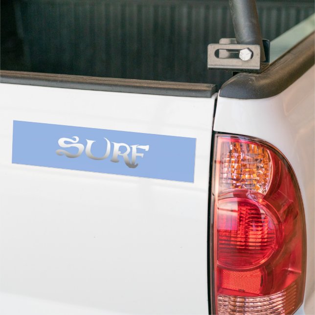 Autocollant De Voiture sticker pare-chocs bleu surf (Sur camion)