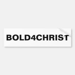 Autocollant De Voiture Sticker pare-chocs "Bold4Christ"