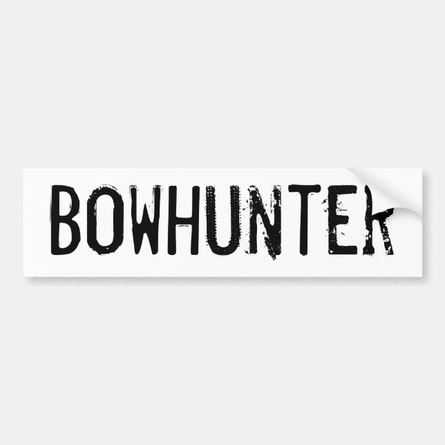 Autocollant De Voiture Sticker pare-chocs Bowhunter (Devant)