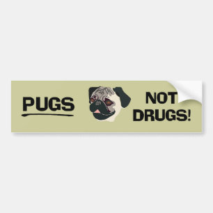 Autocollant De Voiture Sticker pare-chocs carlins et non drogues