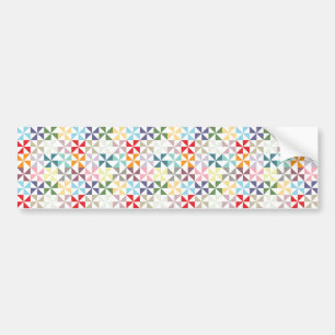 Autocollant De Voiture Sticker pare-chocs coloré Rainbow Pinwheel