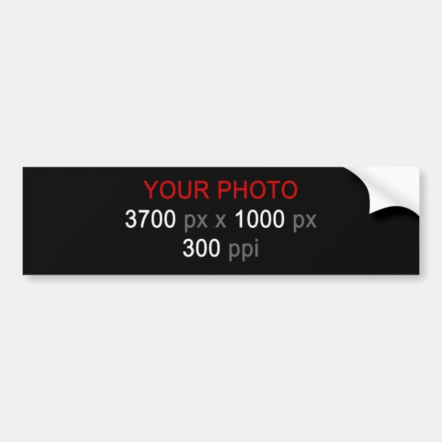 Autocollant De Voiture Sticker pare-chocs de création personnelle (Devant)