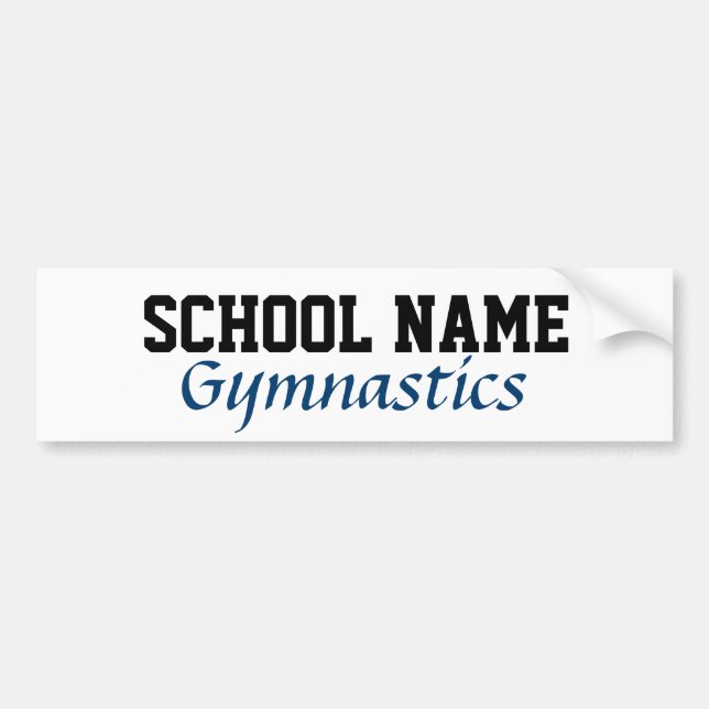 Autocollant De Voiture Sticker pare-chocs de gymnastique (Devant)