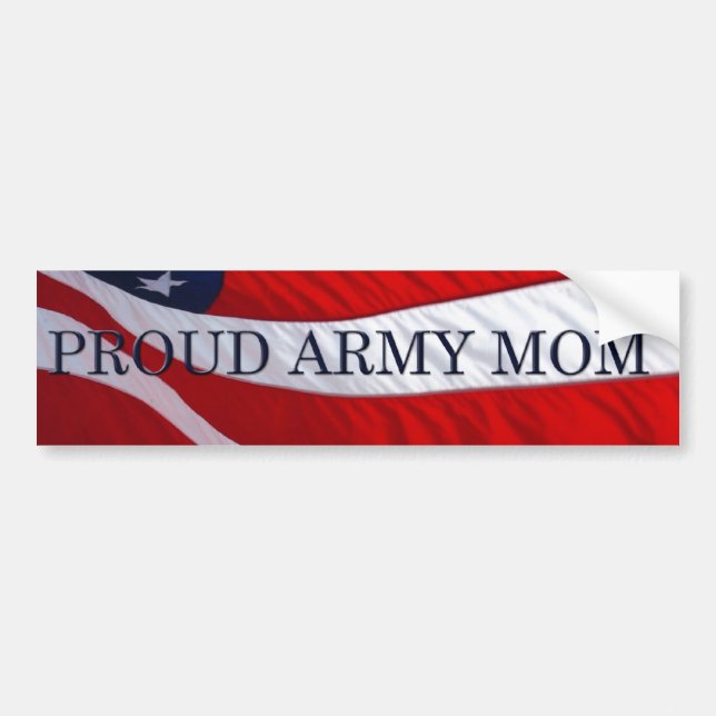 Autocollant De Voiture Sticker pare-chocs de l'armée maman américaine (Devant)