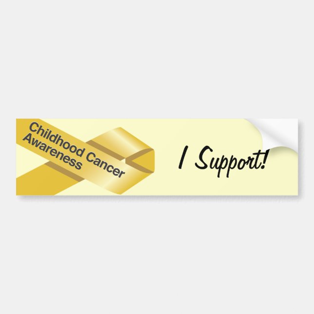Autocollant De Voiture Sticker pare-chocs de sensibilisation au cancer ch (Devant)