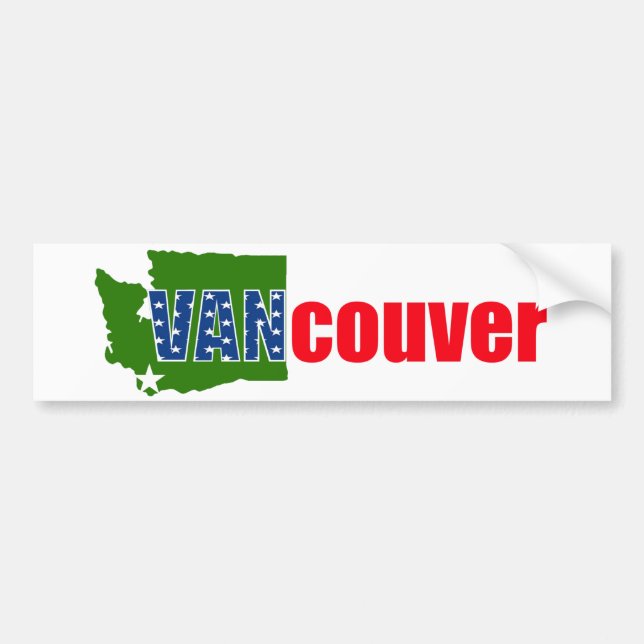 Autocollant De Voiture Sticker pare-chocs de Vancouver, Washington (Devant)