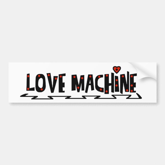 Autocollant De Voiture Sticker pare-chocs de voiture de machine d'amour (Devant)