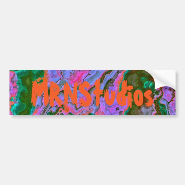 Autocollant De Voiture Sticker pare-chocs en marbre aigre (Devant)