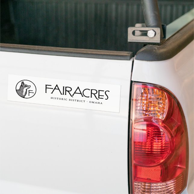 Autocollant De Voiture Sticker pare-chocs Fairacres (Sur camion)