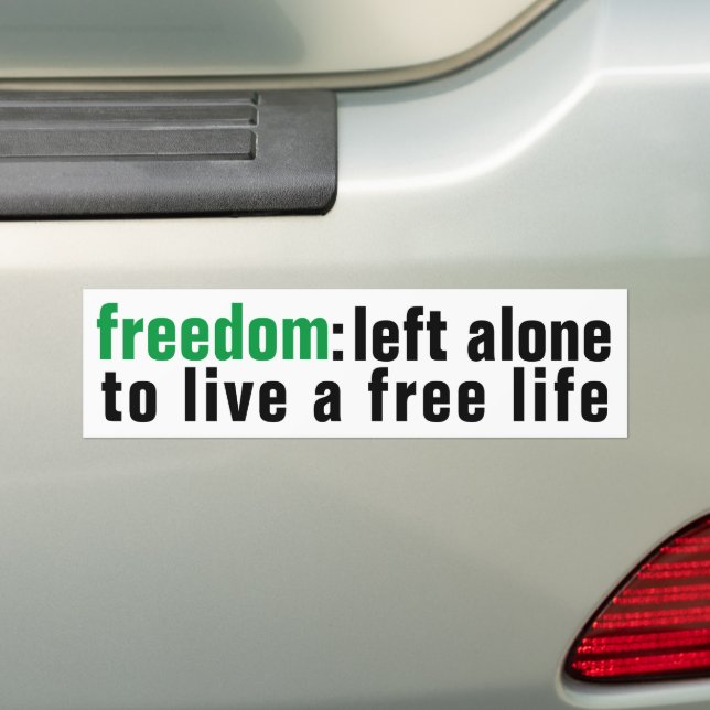 Autocollant De Voiture Sticker pare-chocs Freedom (En voiture)