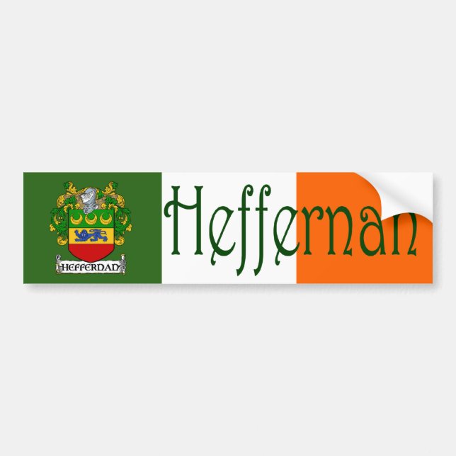 Autocollant De Voiture Sticker pare-chocs Heffernan Armoiries (Devant)