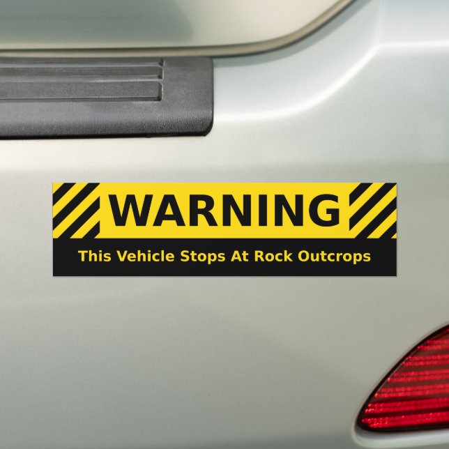 Autocollant De Voiture Sticker pare-chocs Humour géologique (En voiture)