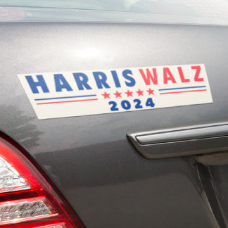 Autocollant De Voiture Sticker pare-chocs ivoire de campagne Harris Walz