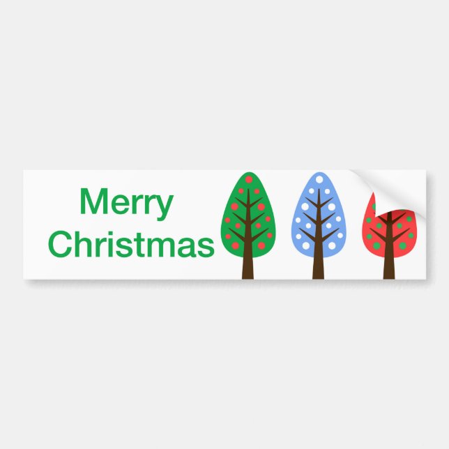 Autocollant De Voiture Sticker pare-chocs Joyeux Noël (Devant)