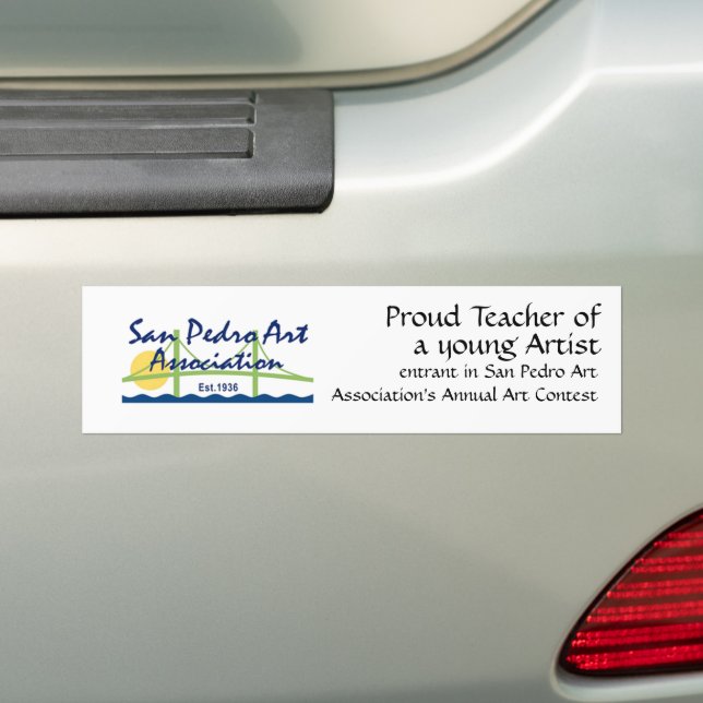 Autocollant De Voiture Sticker pare-chocs - Logo SPAA et professeur fier (En voiture)