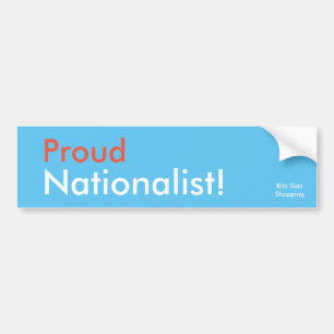 Autocollant De Voiture Sticker pare-chocs nationaliste