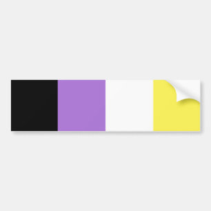 Autocollant De Voiture Sticker pare-chocs non binaire