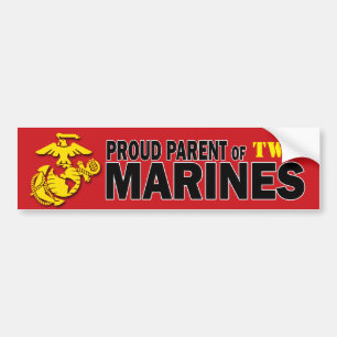 Autocollant De Voiture Sticker pare-chocs Parent de plusieurs Marines