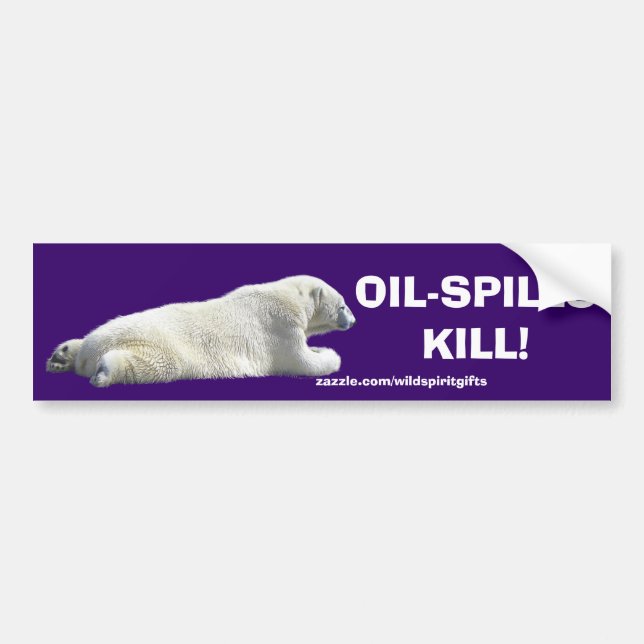 Autocollant De Voiture Sticker pare-chocs POLAIRE ANTI-POLLUTION (Devant)