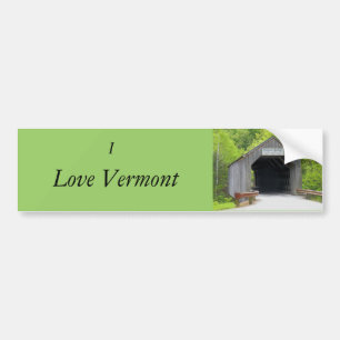 Autocollant De Voiture Sticker pare-chocs, Pont couvert du Vermont