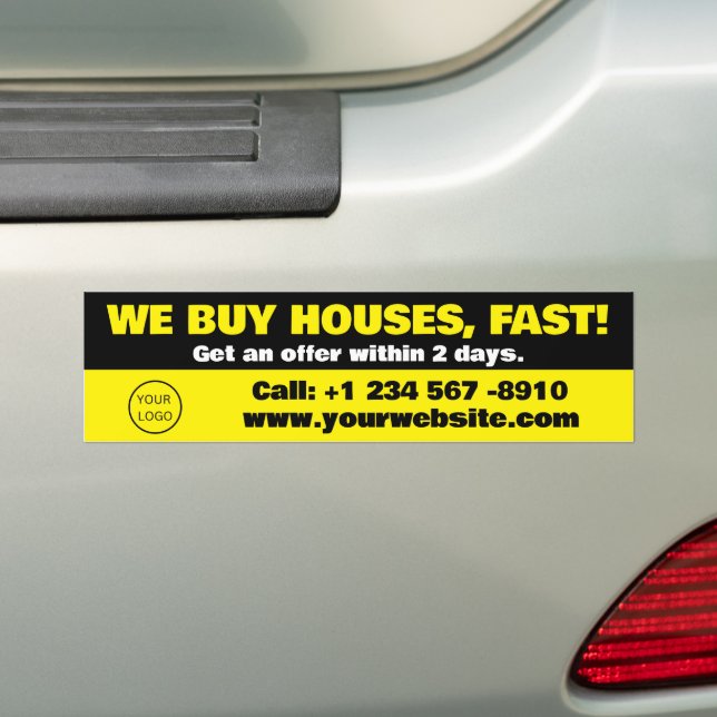 Autocollant De Voiture Sticker pare-chocs pour investisseurs immobiliers  (En voiture)