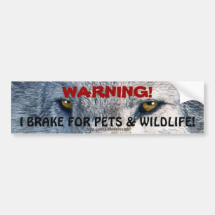 Autocollant De Voiture Sticker pare-chocs pour la sécurité de la faune