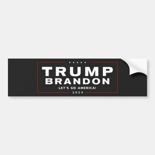 Autocollant De Voiture Sticker pare-chocs pour les élections 2024™ de Tru (Devant)