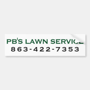 Autocollant De Voiture Sticker pare-chocs pour service de pelouse PB