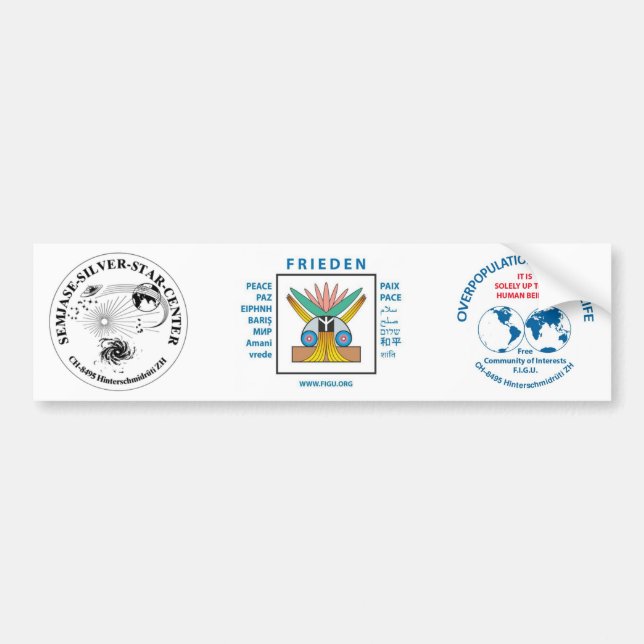 Autocollant De Voiture Sticker pare-chocs Semjase Silver Star Center (Devant)