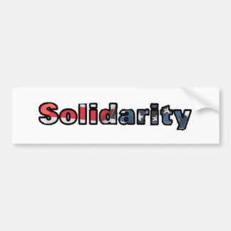 Autocollant De Voiture Sticker pare-chocs Solidarité