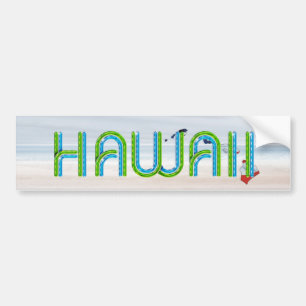 Autocollant De Voiture Sticker pare-chocs TEE Hawaii Patriot