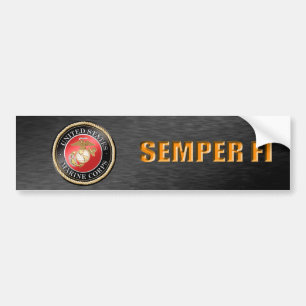 Autocollant De Voiture Sticker pare-chocs USMC Semper