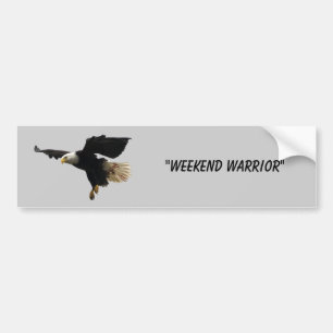 Autocollant De Voiture Sticker pare-chocs "Weekend Warrior"