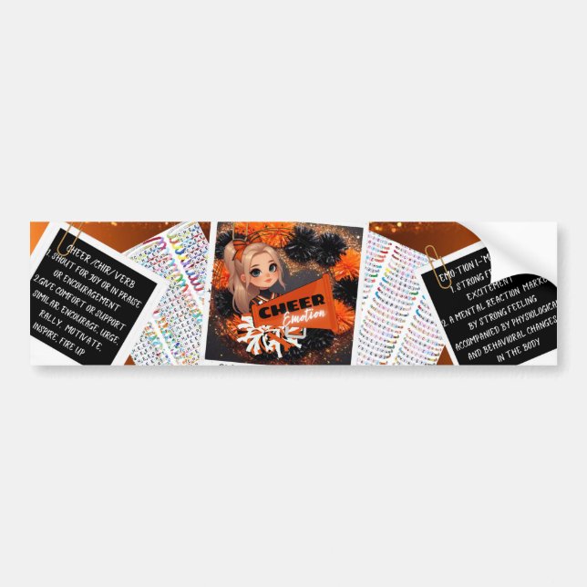 Autocollant De Voiture Sticker pom-pom girl (Devant)