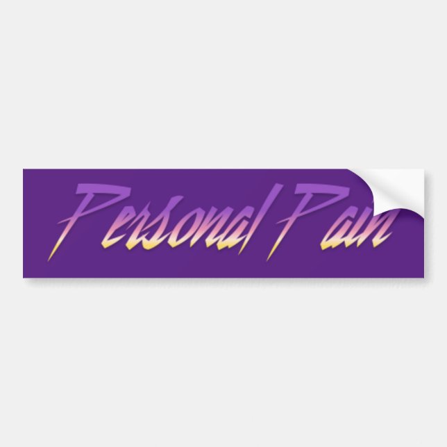 Autocollant De Voiture Sticker pour douleur personnel (Devant)