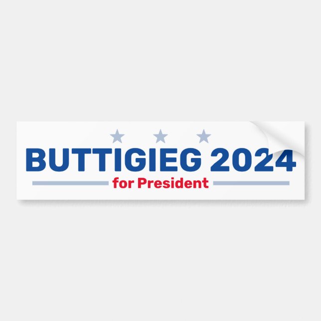 Autocollant De Voiture sticker pour pare-chocs Buttigieg 2024 (Devant)