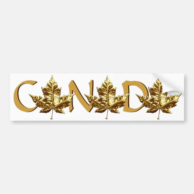 Autocollant De Voiture Sticker pour pare-chocs Canada Sticker pour feuill (Devant)